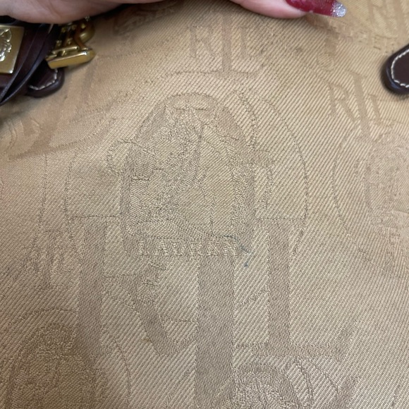 Ralph Lauren Beige and Brown Shoulder Bag - Picture 4 of 9
